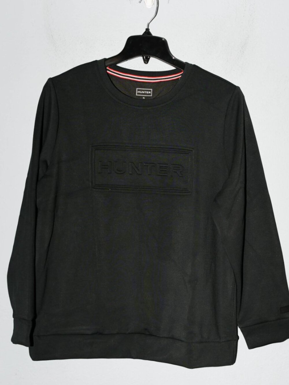 NEW Hunter Women Embossed Logo Pullover Top Sweatshirt